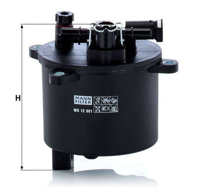 LR001313 MA FUEL FILTER FREE2/EVOQUE - WK12001/1 MANN HUMMEL WK12001