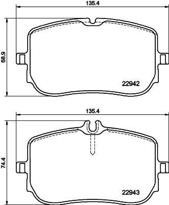 3881.2 BRAKE PADS MERC HELLA 355.040-161