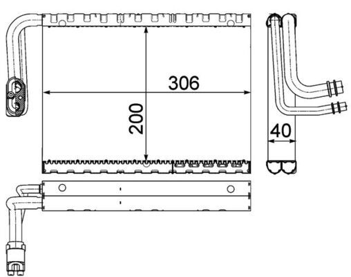 204 830 02 58 EVAPORATOR MERC