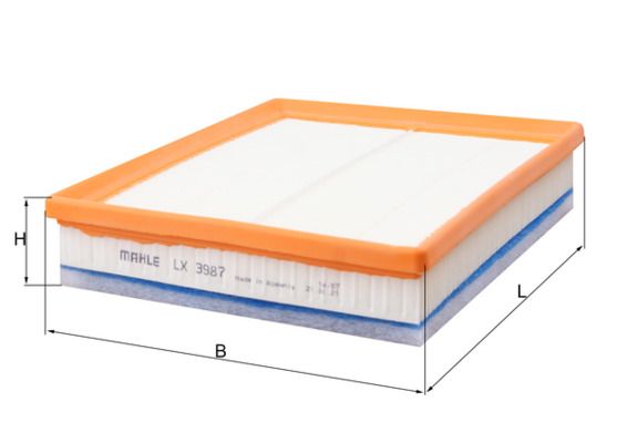 9802348680 MA AIR FILTER 1.6 BlueHDi - C24017 # MANN HUMMEL C24017
