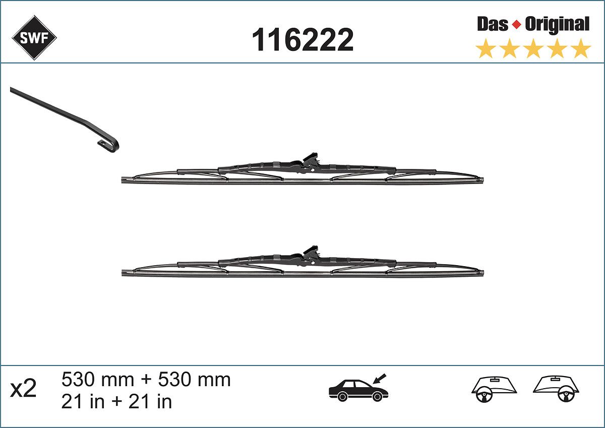 117 221 WIPER BLADE - 525MM VALEO 574150