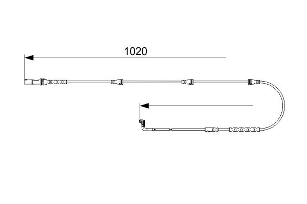 34 35 6 789080 BRAKE SENSOR FR BOSCH 1 987 473 567