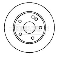 163 421 01 12 BNB BRAKE DISC REAR W163 3604 BORG BBD4193