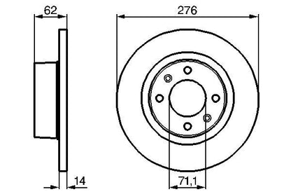 180.3016.00 REAR DISC CITROEN C5