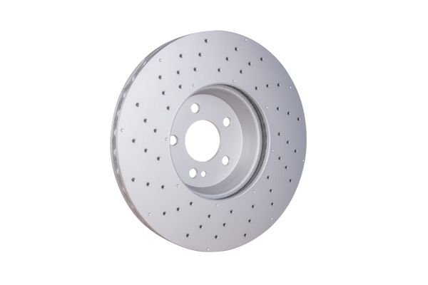 000 421 22 12 BRAKE DISC FRONT W205 X-DRILLED - 5520 HELLA 355.134-461