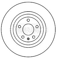 4F0 615 601B BRAKE DISC REAR  330MM 3336 BORG BBD5949S