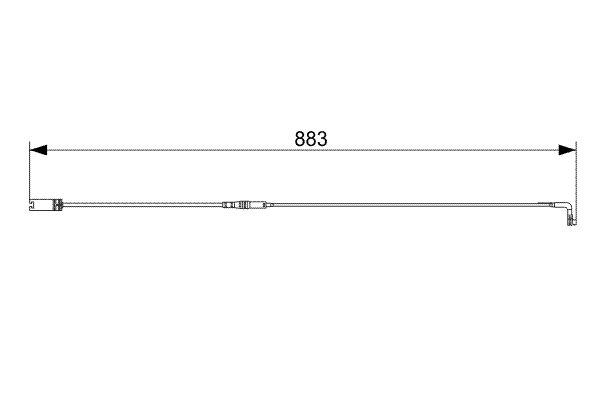 34 35 6 789494 BRAKE SENSOR RR E61 530i WAGON BOSCH AP806