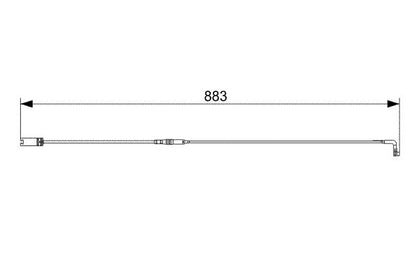 34 35 6 789494 BRAKE SENSOR RR E61 530i WAGON BOSCH AP806