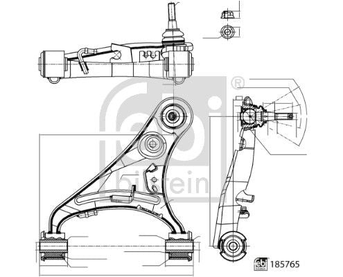 LR014132 UPPER RHF CONT ARM DISCO 4
