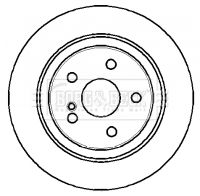 220 423 01 12 BNB REAR DISC W220 S320 3608 BORG BBD4290