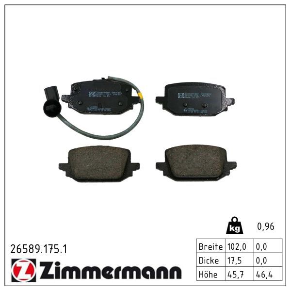 440607533R ZIMMERMANN RENAULT KANGOO III