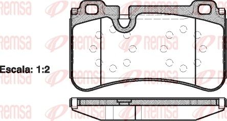 GDB1711 BRAKE PADS REAR CLS 63 + 55AMG REMSA