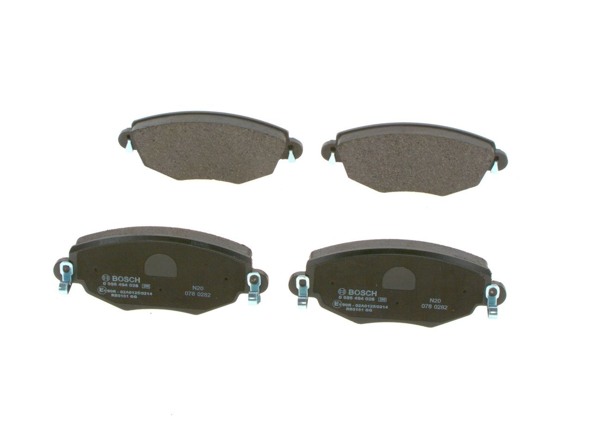 3987.2 BH FRONT PADS X TYPE JAG BOSCH 0 986 494 026